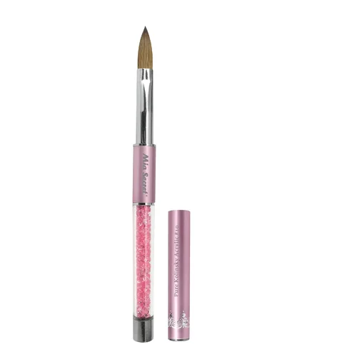 Miniatura 14 de Mia Secret PREMIER - Pinceles de uñas 100% Kolinsky, fabricados en Estados Unidos, Prenium, pinceles para arte de uñas (rosa, 4 o (3D))
