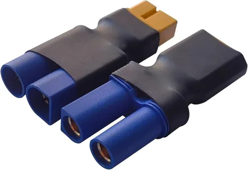 Miniatura 4 de 2 pares EC5 a XT60 conector macho XT60 a hembra EC5 adaptador, adaptador hembra XT60 a macho EC5 sin cables conectores compatibles con RC FPV Drone