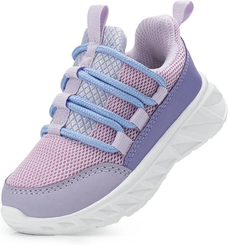 Miniatura 10 de YESKIS Tenis deportivos para niños y niñas, tenis para correr, ligeros, transpirables, de malla, para caminar