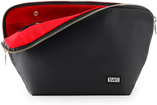 Miniatura 16 de KUSSHI Bolsa de Maquillaje y Cosméticos Lavable para Viaje, Negro