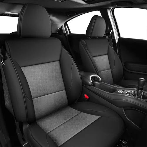 Miniatura 9 de DISUTOGO Fundas de asiento personalizadas para Honda HRV 2016-2018 EX EX-L y 2016-2022 LX Juego completo de cojines de asiento de cuero sintético