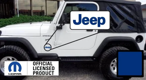 Miniatura 10 de 97-06 TJ Fender Small Jeep Side Logo Graphic para Jeep Wrangler TJ (1997-2006) (juego de 2) SJ3Y6 Baby Pink