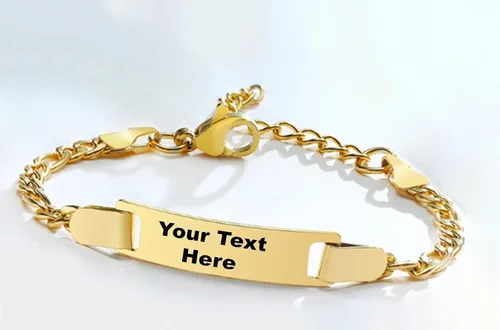 Miniatura 3 de Pulsera de bebé chapada en oro de 14 quilates, pulsera de bebé grabada personalizada, pulsera con nombre grabado, pulsera de bebé chapada en oro