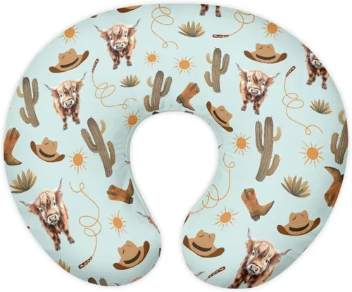 Miniatura 24 de American Flag Floral Nursing Pillow for Breastfeeding, Soft and Supportive Breastfeeding Pillow for Mom and Baby, Feeding Pillow with Removable