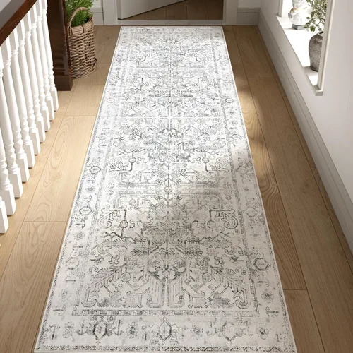 Miniatura 76 de jinchan Lima - Alfombra de pasillo lavable de 2 x 6 pies, antideslizante, de pelo corto, suave, ultrafina, alfombra envejecida para casa de campo