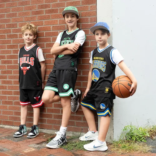 Miniatura 4 de Ultra Game Pantalones cortos de baloncesto oficiales de la NBA para niños, de malla de aire suave, ajuste clásico