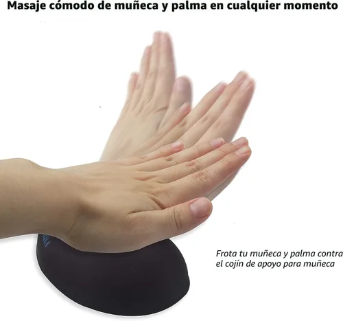 Miniatura 6 de BRILA Almohadilla de Soporte Ergonómica de Espuma Viscoelástica para Reposamuñecas de Ratón para Computadora, Laptop, Trabajo de Oficina