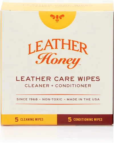 Miniatura 10 de Toallitas Acondicionadoras Leather Honey: Restaura el Cuero Sobre la Marcha. Protege y Acondiciona Cualquier Color de Sofás de Cuero, Asientos