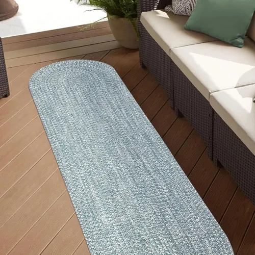 Miniatura 66 de Superior Alfombra de área grande para interiores y exteriores, reversible, trenzada, decoración del piso del hogar para sala de estar, cocina