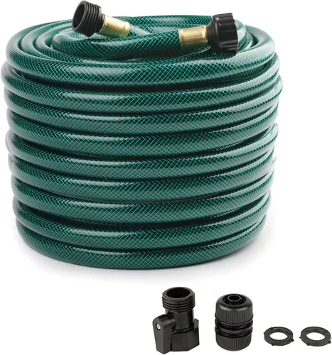 Miniatura 21 de Manguera Leader para conexión de jardín al aire libre: manguera corta de 3 pies y 1/2 pulgadas con accesorios macho a hembra a prueba de fugas y sin