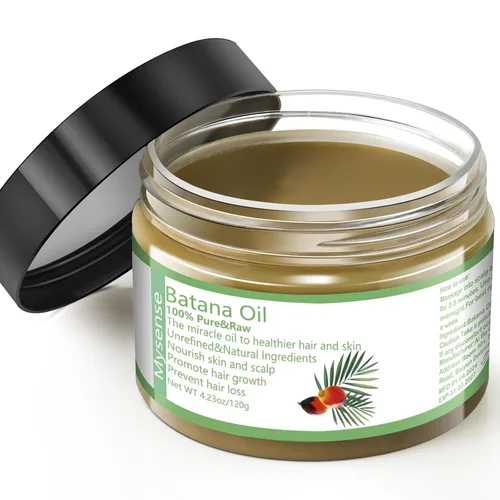 Miniatura 8 de Mysense Aceite de batana crudo para el crecimiento del cabello, 100% natural puro y sin refinar, aceite de Dr. Sebi, cuidado del cuero cabelludo