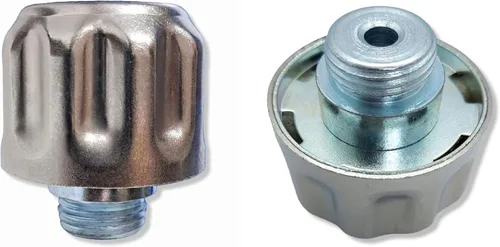 Miniatura 11 de Tapa de respiración de tanque hidráulico para depósito de aceite y combustible – Tapón de llenado de metal con reborde