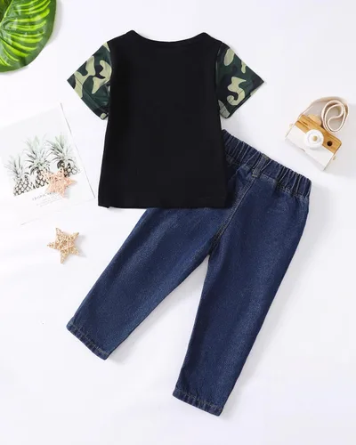 Miniatura 121 de Renotemy Ropa de bebé para niño, trajes de mezclilla, sudadera con capucha para bebés, pantalones de mezclilla, ropa para niños pequeños