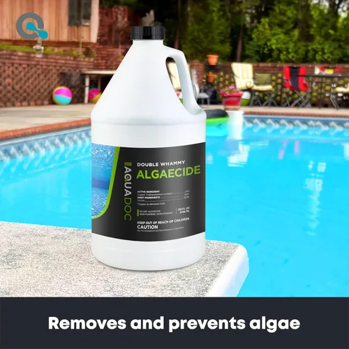 Miniatura 2 de Alguicida de cobre para piscinas – 128 oz – Alguicida de 90 días para piscinas enterradas y sobre el suelo, ayuda a prevenir y eliminar las algas