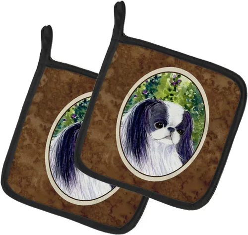 Miniatura 215 de Caroline's Treasures SS8617PTHD - Juego de soportes para ollas de cocina resistentes al calor, almohadillas calientes para horno para cocinar, Husky