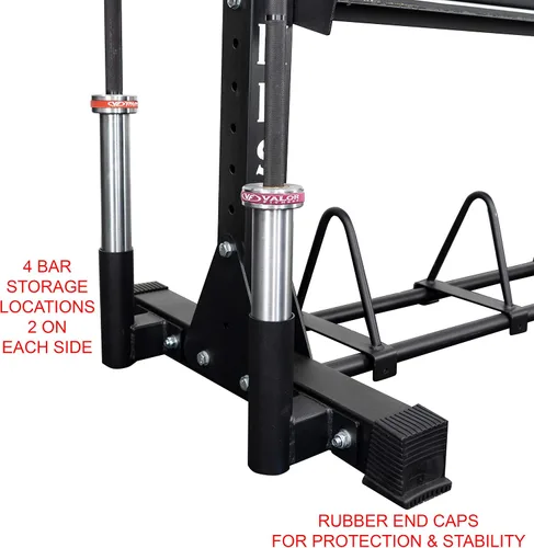 Miniatura 8 de Valor Fitness Estante de almacenamiento de equipo de gimnasio de 4 niveles resistente – Organiza pesas rusas, mancuernas, pelotas medicinales