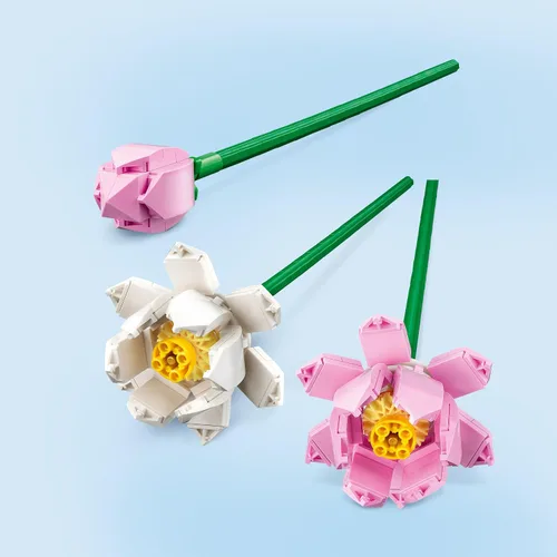 Miniatura 4 de LEGO Flor de loto – Juguete de construcción para niños, niñas y niños, a partir de 8 años – Flores de loto artificiales para decoración y exhibición