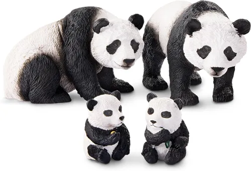 Miniatura 20 de Terra by Battat Juego familiar de juguetes de elefante africano de 4 piezas - Figuras realistas de animales de safari de plástico - Juguetes