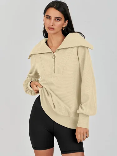 Miniatura 2 de ANRABESS Sudaderas con capucha para mujer, de gran tamaño, con cremallera de un cuarto, para adolescentes, niñas, ropa de moda Y2K