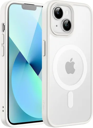 Miniatura 26 de JETech Funda magnética para iPhone 13 de 6.1 pulgadas, compatible con MagSafe, translúcida mate, delgada, a prueba de golpes, color negro