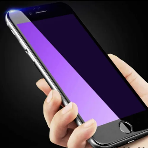 Miniatura 6 de para iPhone SE (2ª generación, 2020) [no para iPhone SE (1ª generación)], protector de pantalla de vidrio templado, antiluz azul [protección ocular]
