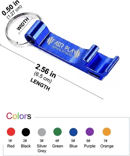 Miniatura 5 de Llavero de aluminio personalizado para abrebotellas, versión más gruesa, 100 unidades. Texto grabado/logotipo recuerdos de boda, cervecería, bar