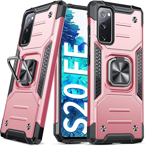 Miniatura 63 de Anqrp Funda para Galaxy S22 Ultra, Funda Protectora de Teléfono de Grado Militar con Soporte Plegable de Anillo de Metal Giratorio