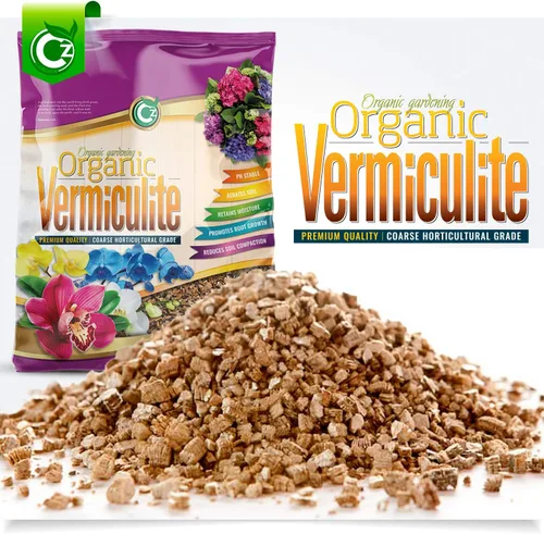 Vermiculita gruesa – Fabricado en Estados Unidos para todas las plantas de interior/exterior y jardines de flores – Acondicionador aditivo para