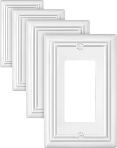 Miniatura 32 de Cubiertas de Enchufe Decorador Doble, Placas de Pared de Bronce Envejecido para Interruptor de Regulador, Enchufe GFCI y Receptáculo, Placas