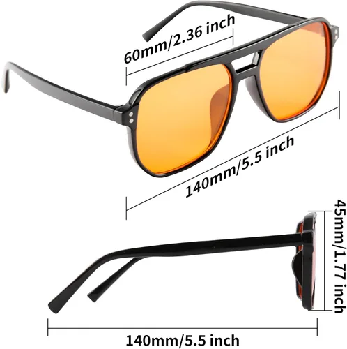 Miniatura 4 de Lentes de bloqueo de luz azul, lentes de juego, tinte ámbar naranja, alivio de la fatiga ocular, para juegos, sueño, fatiga ocular, ultraligeros