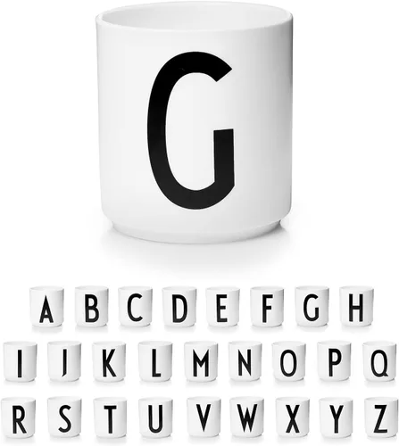 Design Letters Tazas de café de porcelana (A-Z), taza con monograma, regalos del día del padre para papá, regalos para papá, taza de café con