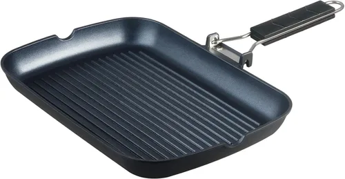 Miniatura 8 de SKITCHN Sartén Parrilla Antiadherente con Mango Plegable - Sartén KBBQ Compatible con Inducción para Estufas, Parrilla BBQ Cuadrada