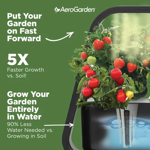 Miniatura 6 de AeroGarden Sprout - Jardín interior con luz LED de cultivo, color negro