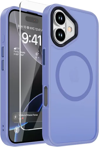 Miniatura 12 de DEERLAMN Funda magnética a prueba de golpes para iPhone 16 de 6.1 pulgadas, [compatible con MagSafe] [protección contra caídas de grado militar] 2