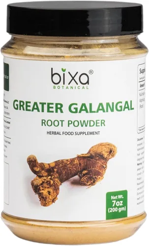 bixa BOTANICAL Greater Galangal Root Powder | Alpinia Galanga (Kulinjan) | Perfecto para sopas y cocinar | Suplemento de hierbas ayurvédicas,