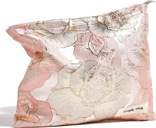 Miniatura 13 de Sminra Bolsa de Maquillaje Bolsa de Cosméticos Bolsa de Aseo de Lona Preppy para Mujeres Linda Bolsa con Cremallera Organizador Accesorios de Viaje