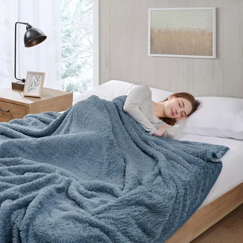 Miniatura 3 de Woolrich Burlington Manta Bereber súper suave, cobertura acogedora y ligera con ribete de terciopelo lujoso, colcha moderna y elegante para todas