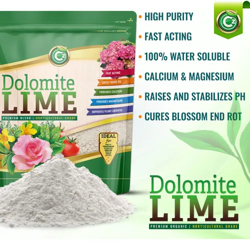 Miniatura 2 de Cal Dolomítica Orgánica 5 LB - Hecho en EE.UU. - Fertilizante de Enmienda de Suelo de Jardín para Plantas. Aditivo de Calcio/Magnesio. Eleva