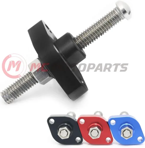 Miniatura 3 de MC MOTOPARTS CNC ajustable HP Manual Cam cadena tensor para Yamaha WR450F + WR250F + FZS1000 Fazer + YZF R1 + YZ250FX, Negro
