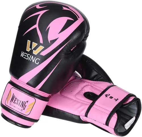 Miniatura 2 de Wesing - Guantes de boxeo profesionales para hombres y mujeres, guantes de boxeo para kickboxing, guantes de entrenamiento para adultos y niños