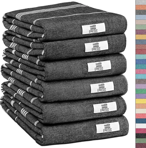 Miniatura 8 de EPHESUS TOWELS Juego de 2 toallas de mano, 18 x 30 pulgadas, toalla de mano turca decorativa para baño, cocina, invitados, cara, cabello, té, paño