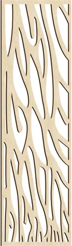 Miniatura 8 de 9 3/8"W x 24 3/8"H x 1/4"T Bristol Decorativos Paneles de Pared de Madera Calado, Cereza