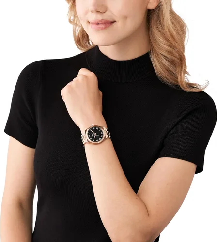 Miniatura 5 de Michael Kors Lennox- Reloj de acero inoxidable con tres manecillas