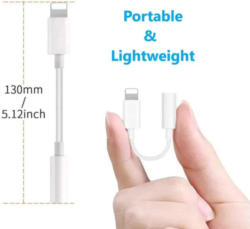 Miniatura 3 de Adaptador Lightning a conector de auriculares de 0.138 in