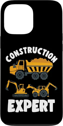 iPhone 13 Pro Max Truck Construction Expert Excavator Digger para niño pequeño caso