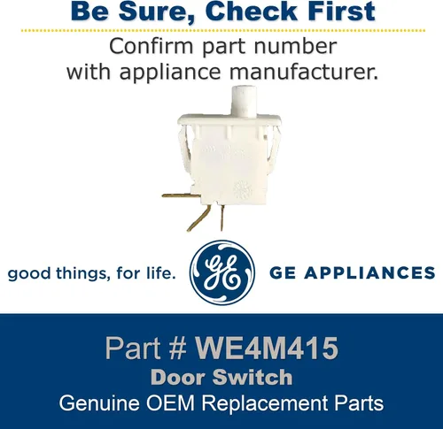 Miniatura 3 de GE WE4M415 - Interruptor de puerta original OEM para secadora GE