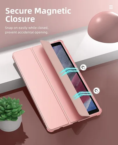 Miniatura 7 de MoKo Funda compatible con Samsung Galaxy Tab A7 Lite de 8.7 pulgadas 2021 (SM-T225/T220/T227), funda inteligente delgada y ligera con triple soporte