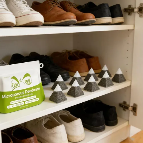 Miniatura 8 de Paquete de 10 absorbentes de olores de carbón activado, bolsas purificadoras de aire natural, desodorante para refrigerador, eliminador de olores