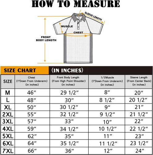Miniatura 4 de MOHEEN Men's Polo Shirts Short Sleeve Moisture Wicking Performance Athletic Casual Golf Collared Shirt,Tall SizesM-7XL