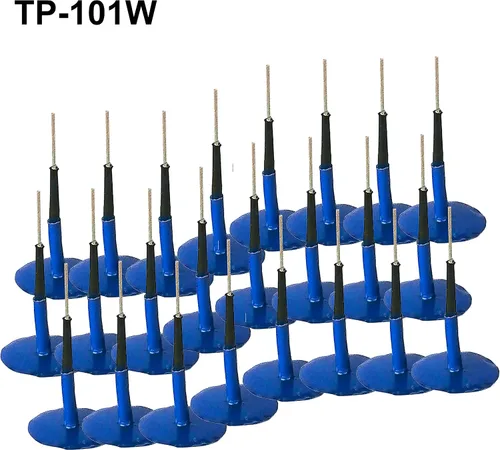 Miniatura 4 de TP-101W Unidad de reparación combinada, tapón de parche de reparación de neumáticos 5/32" x 1" vástago envuelto 24 piezas